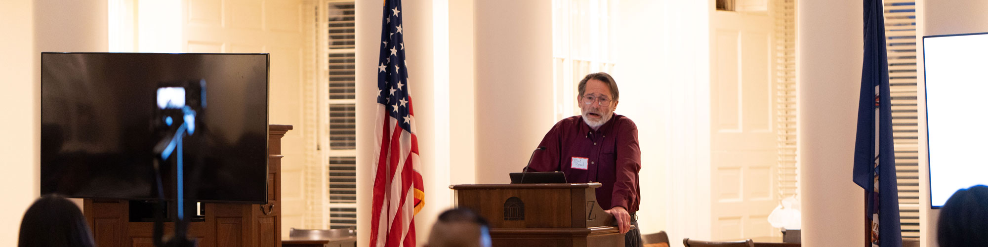 Image of Professor Bradley Reed Presenting