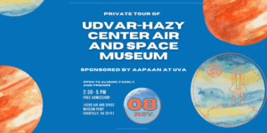 Flyer image for the private tour of the Udvar-Hazy Center Air and Space Museum