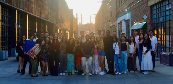Attendees of the screening of Analog, a short film.