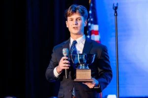 Tucker Meeks, Worthy Master, speaking at the National Congress
