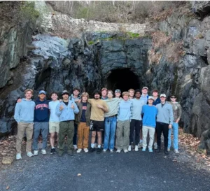 Group photo of actives at the Blue Ridge Tunnel