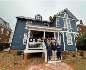 Group photo of newest pledge class, beta iota