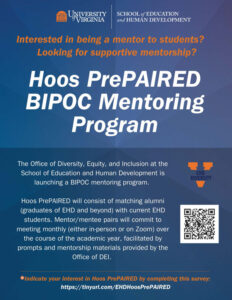 HoosPrePAIRED Mentorship flyer