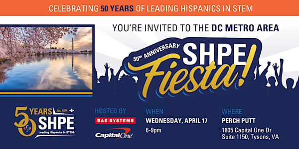 Flyer for SHPE event in northern Virginia
