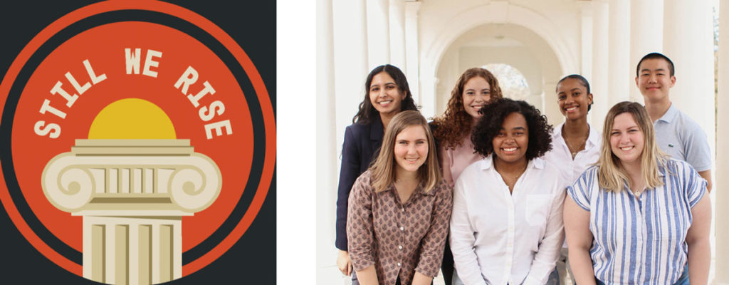 Still We Rise logo and headshot of podcast hosts, writers, and producers 