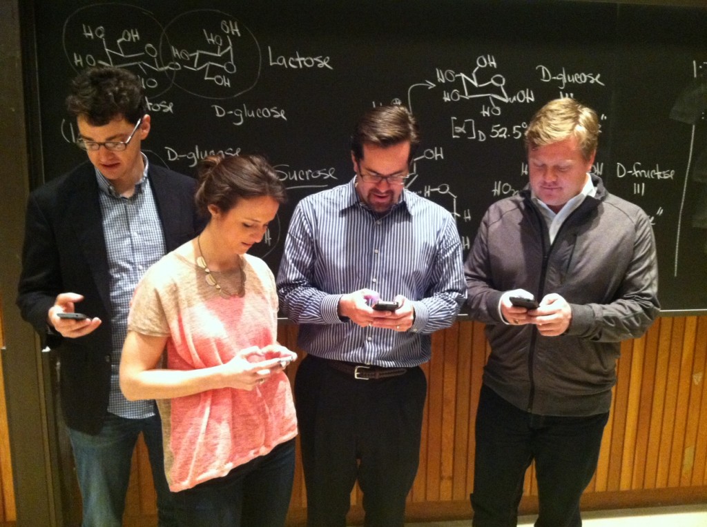 (from left to right) Chris Wilson, Mary Catherine Wellons, Marty Kady and Jim Prosser at the Digital Media Forum