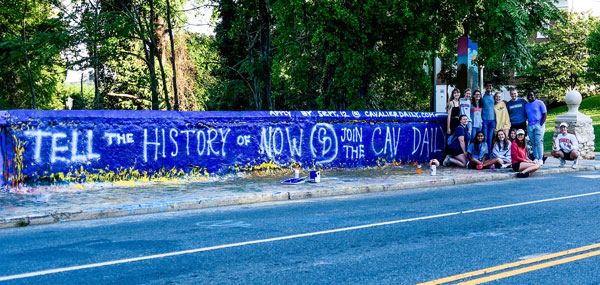 Cavalier Daily Staff painting Beta Bridge 