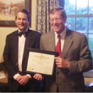 Frank Shea and Gordon Burris at the 2012 Chan Dan Dinner