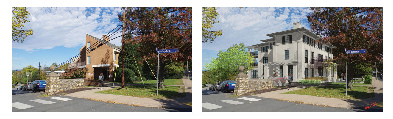 Before and After images of the house - view from Lambeth