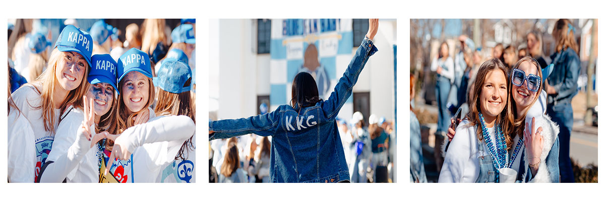 Collage of KKG Bid Day Photos