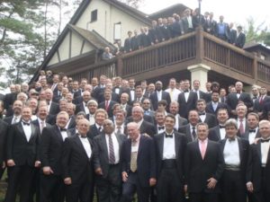 Billy's 80th Birthday, 2008, taken from behind the Lodge