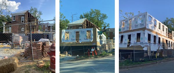 Building the new house addition