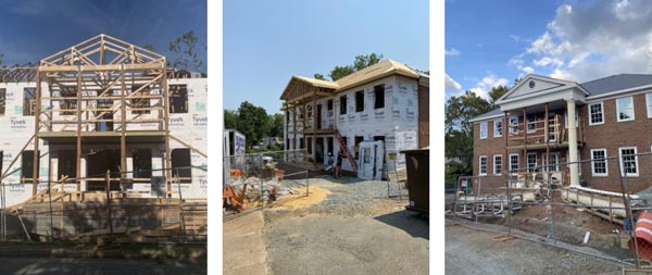 Building the front of the house