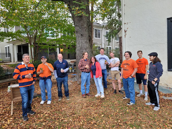 Tailgating at the house prior to the Georgia Tech Game.