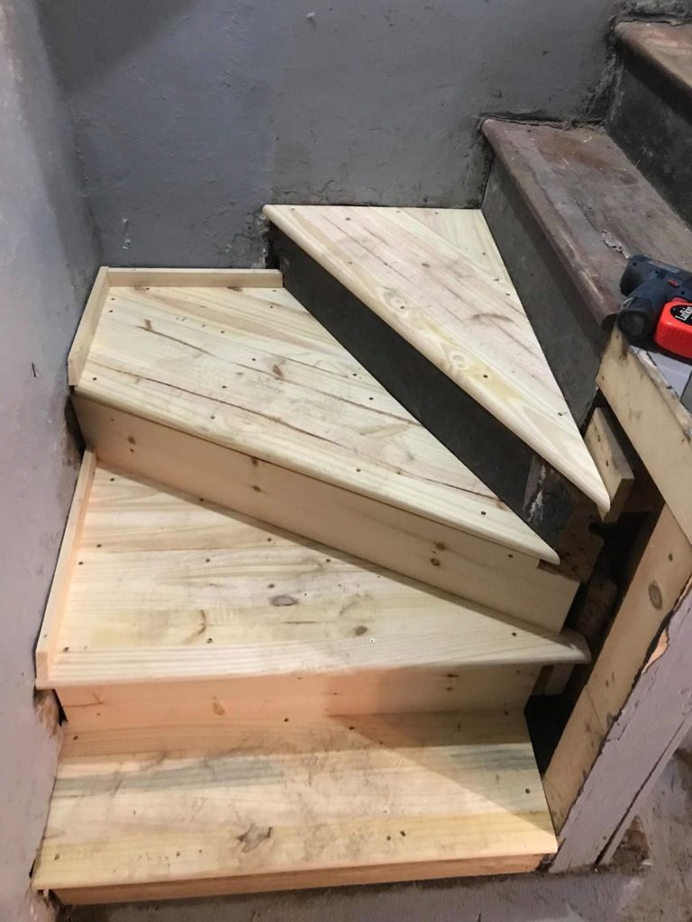 Repaired Basement Stairs