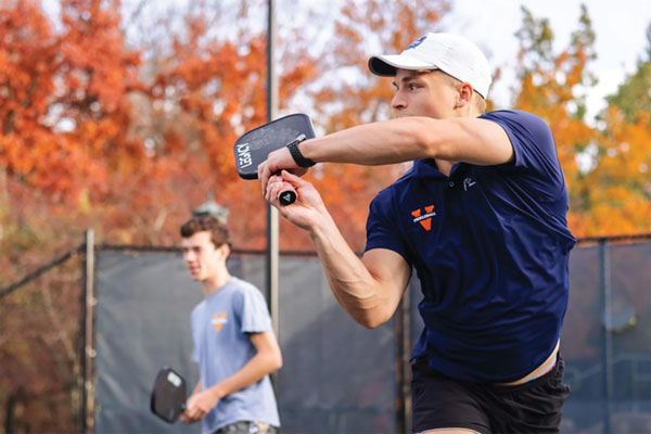 Image of David Beiger playing pickleball