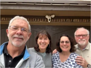 Selfie of Alex and Lisha Utt with Bill and Sarah Healey