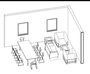 Image of the new Chapter Room floor plan