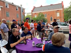 SAM members enjoying a cookout