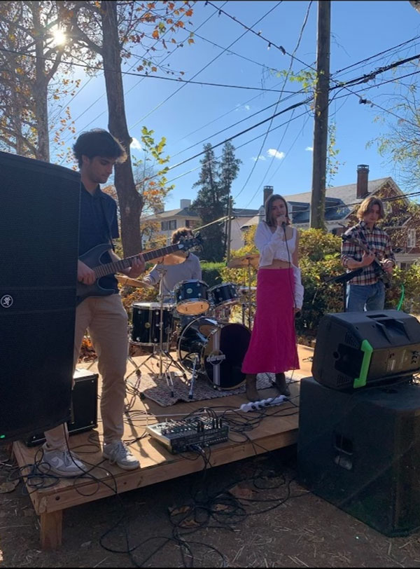 Image of Sigma Nu house band preforming