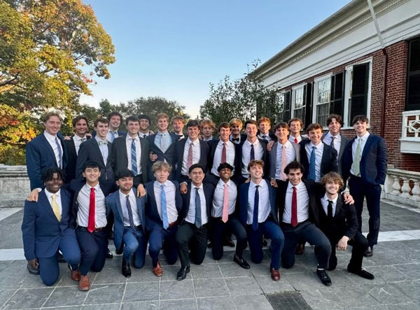 Active brothers at parents formal