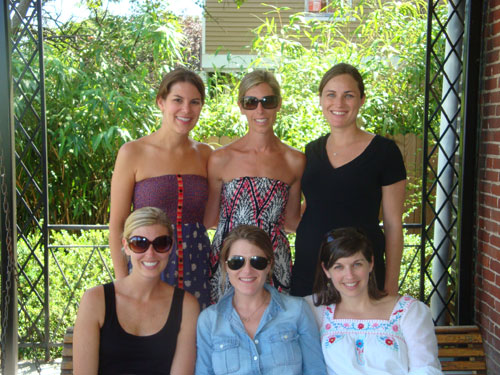 Class of 2003: Ginna Innamorati McLanahan, Julie Steadman Burkhalter, Anne Taylor Drake Schaaf, Hayes Blair Blackburn, Elanie McCandlish Dinos, Amy Sharkey Kipp