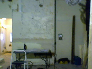 4 - former dish sink wall