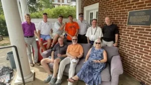 Group photo of the class of 1976 gathered for Reunions