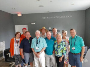 10 1972-1973 alumni in the Willie Alexander Room