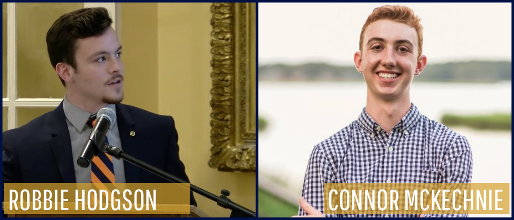 side by side image of Robbie Hodgson and Connor McKechnie