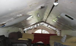 Interior water damage 