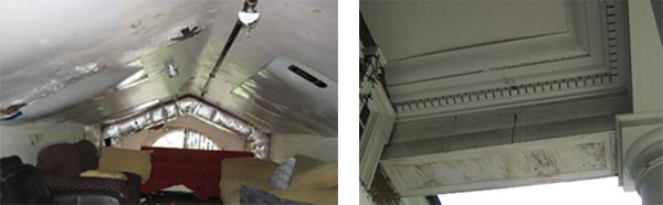Roof water damage
