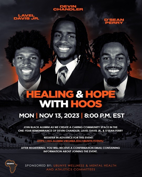 Healing and Hope with Hoos Event Flyer