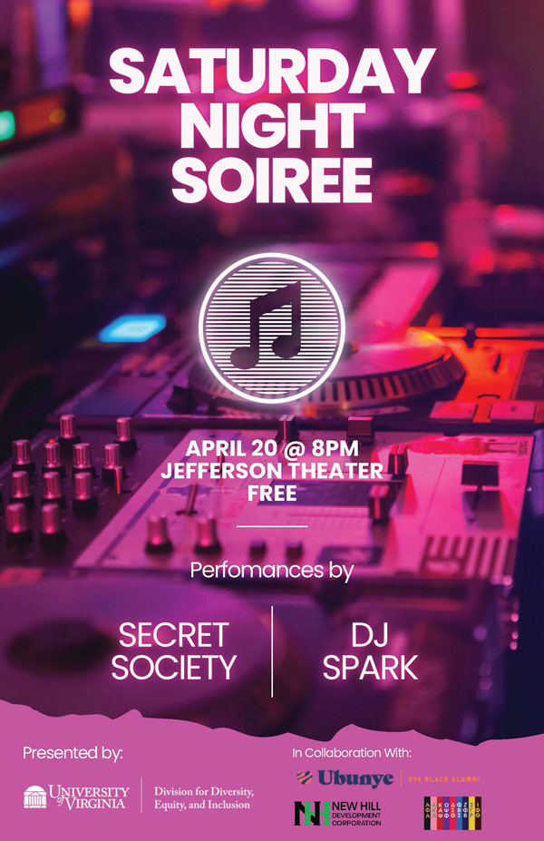 Saturday Night Soiree Flyer