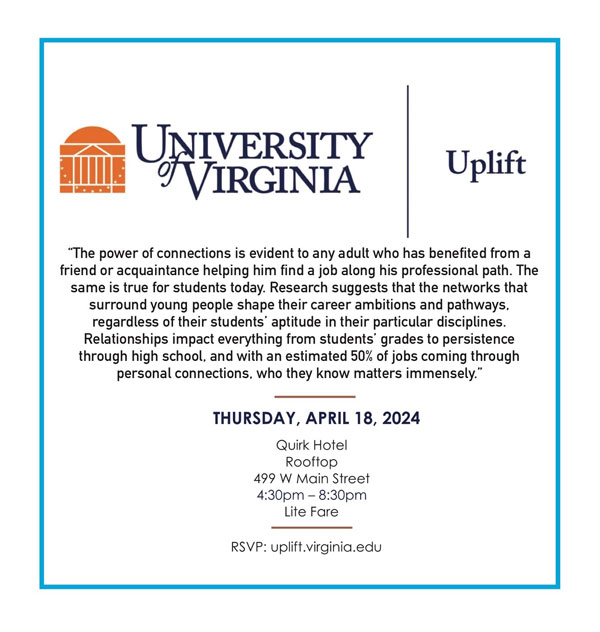 Flyer for April 2024 Uplift Event