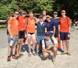 4th years at their last first regatta of the season