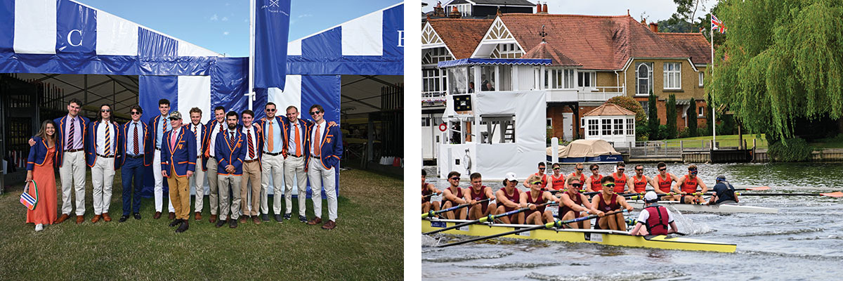 Images of gifted blazers and UVA Eight competing