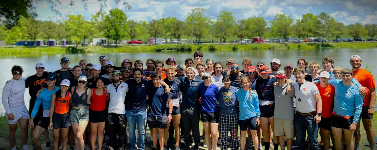 Group photo of Virginia Rowing at 2024 ACRA regatta 